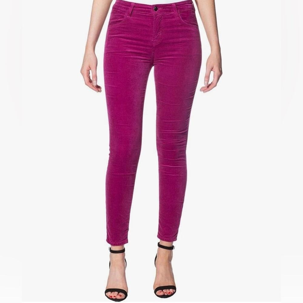 J Brand Alana Velvet Color Wash Skinny Crop Jeans Size 27